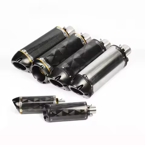 51mm Universal Motorcycle Exhaust Pipe Aluminium Alloy USA Two Brothers Escape Muffler For CBR600RR R6 Z1000SX R1 GSR750 MT09