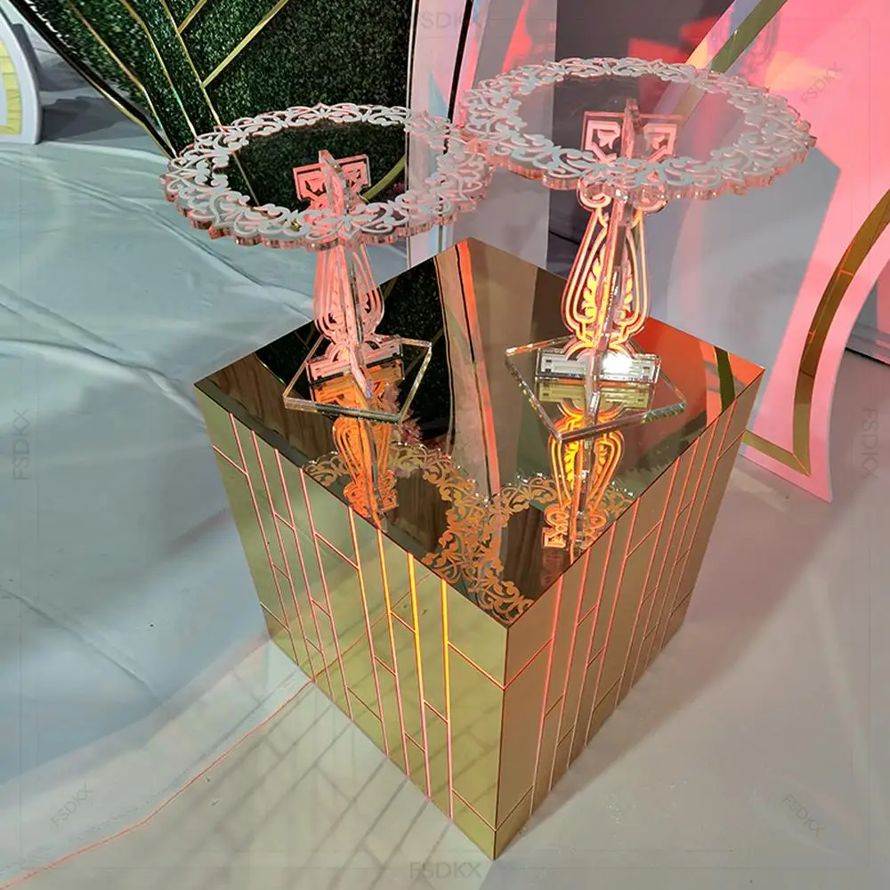 Wedding Props Split Type Clear Acrylic Cake Table Home Party Bouquet Festival Events Stage Decoration