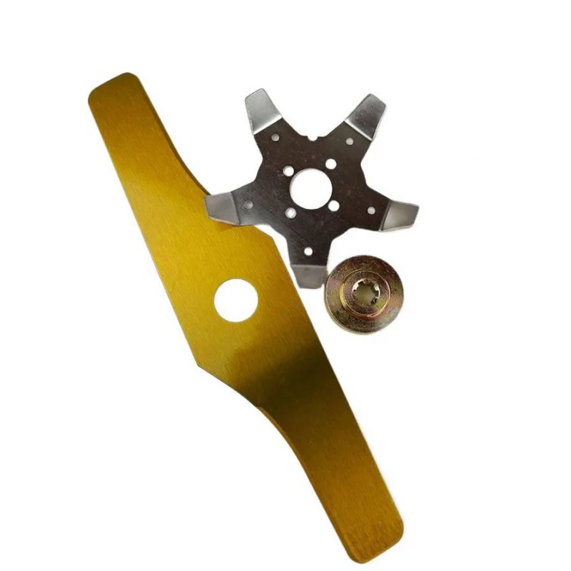 잔디 깎는 기계 및 브러시 커터용 새로운 유형의 엉킴 방지 보조 블레이드 S자형 블레이드 액세서리