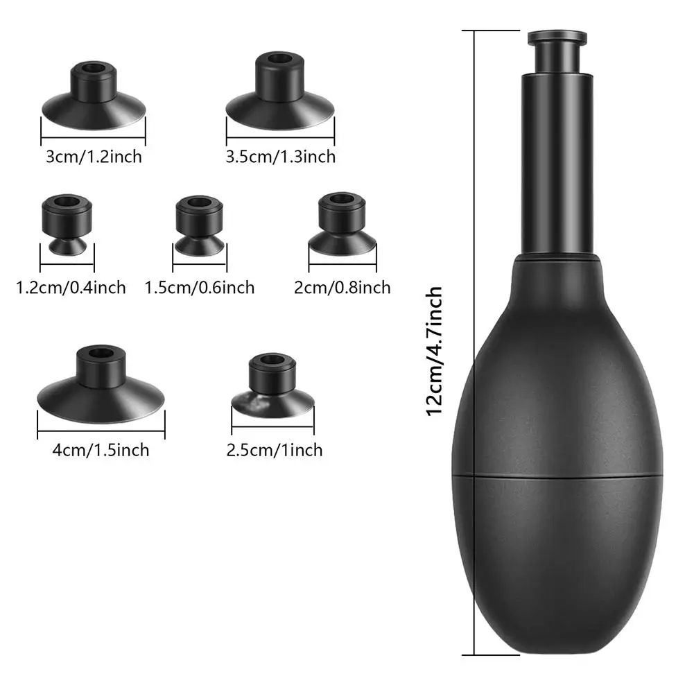 Juego de succionador de lente de cámara, pluma antiestática larga de succión fuerte Manual, Pluma de succión de vacío, herramienta de reparación,