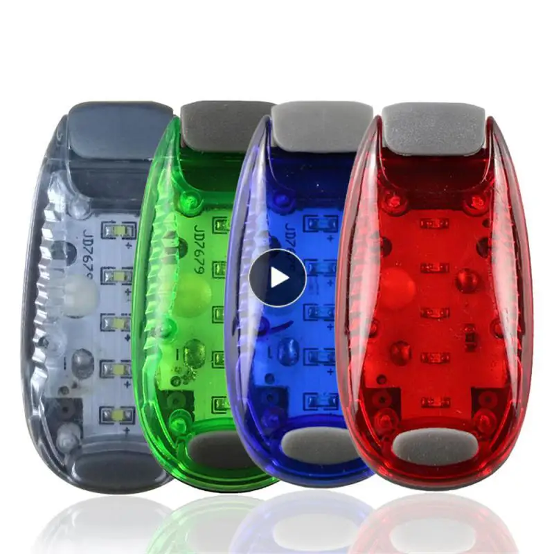1PCS Taillight Helmet Light Reflective Equipment Night Riding 5LED Parts Safety LED Light Clip Running