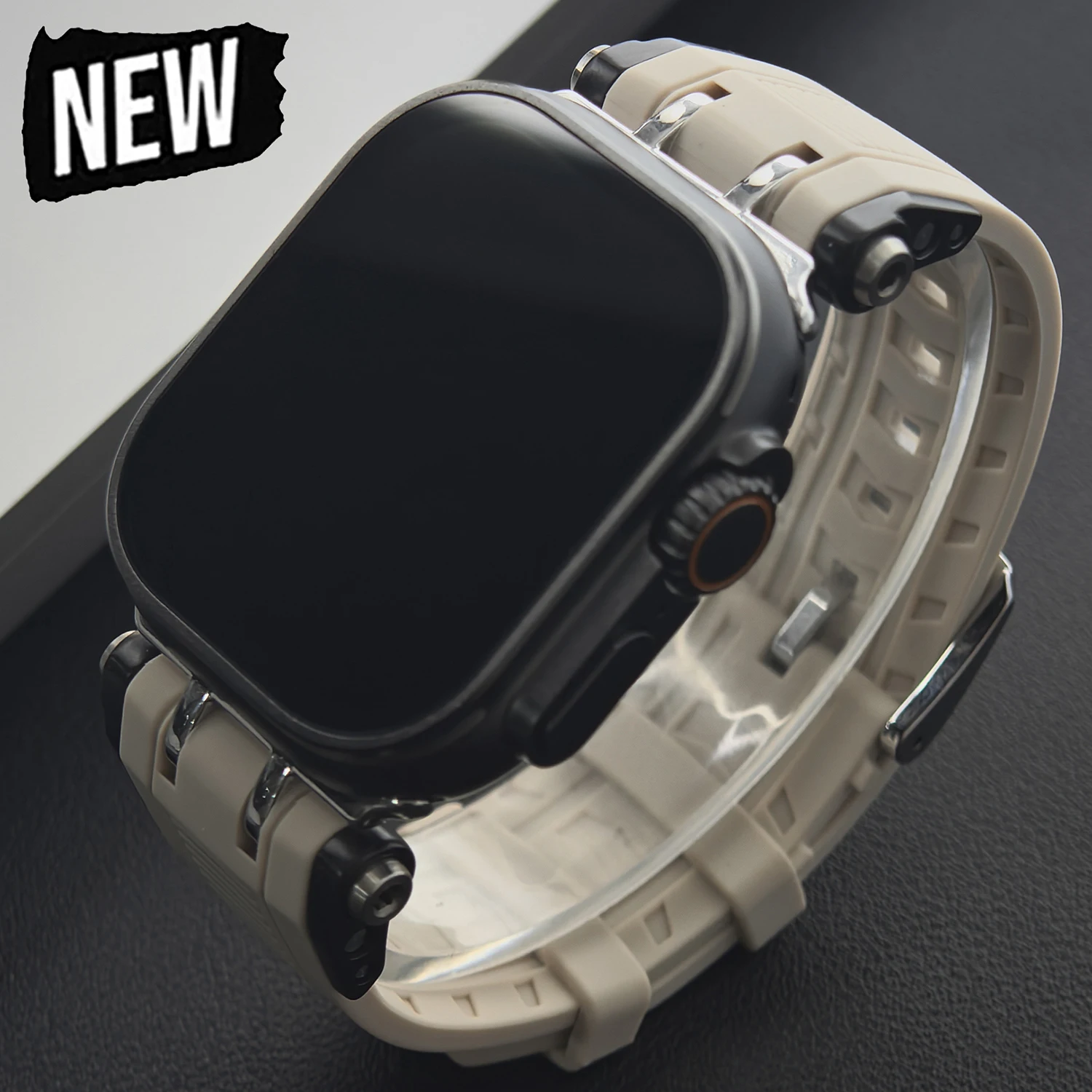 

Racing Silicone Strap for Apple Watch Series 10 9 8 7 6 5 4 3 SE Ultra1/2 Band Bracelet for IWatch 49mm 46mm 45mm 42mm Correa