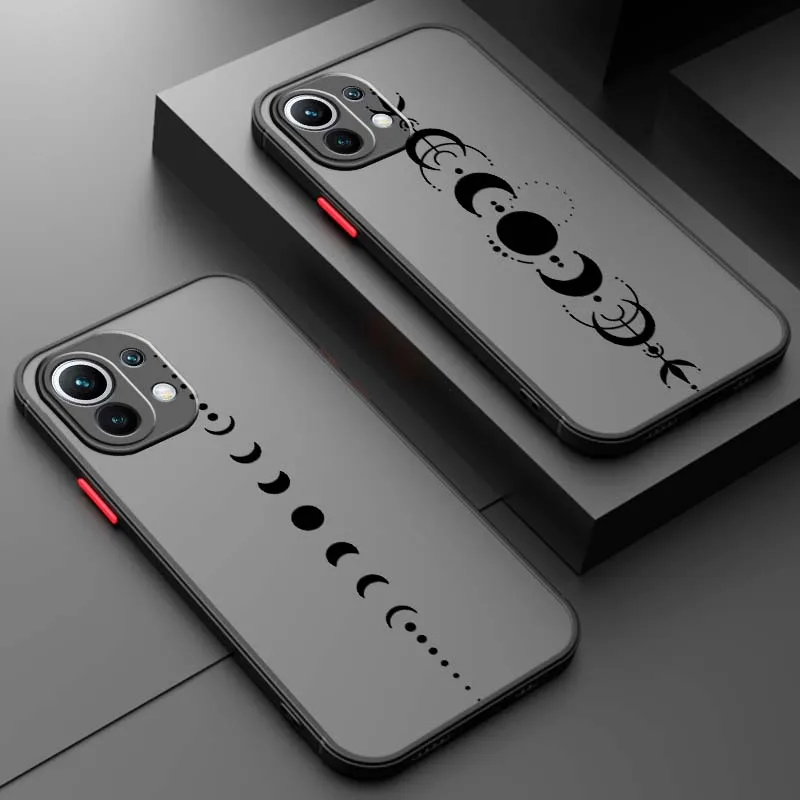 

Artistic Lunar Plane Phone Case For Xiaomi 14T 13T 13 12T 12 12S 11T 11 11i 10 10T Ultra Pro Lite Frosted Translucent