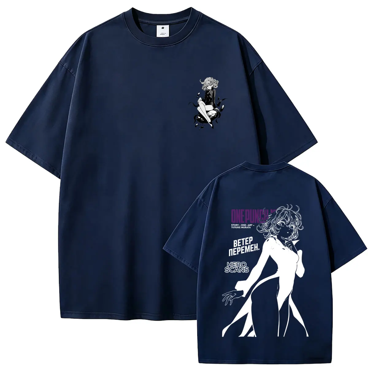 Anime One Punch Man Tatsumaki Graphic T-shirt Funny Manga Vintage Tshirt Men Women Fashion Oversized Streetwear Male Casual Tops