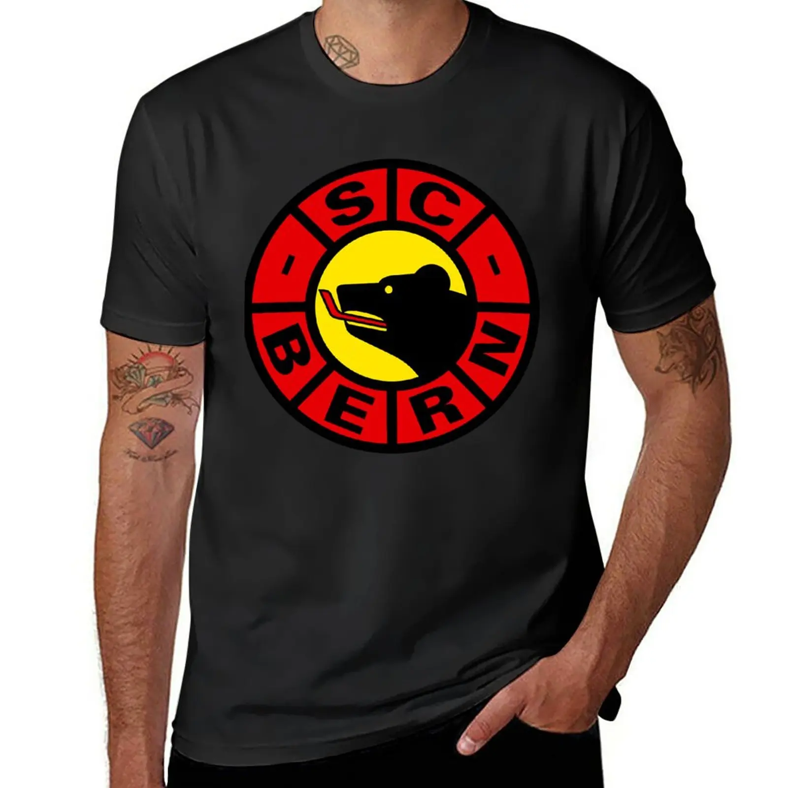 New SC Bern Swiss Ice Hockey Sports Fans T-Shirt t-shirts man sweat shirt Short sleeve tee Men's t-shirt