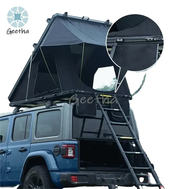 

DrunkenXp Factory Directly Supply Aluminium Hard Shell Roof Top Tent Camping Roof Tent