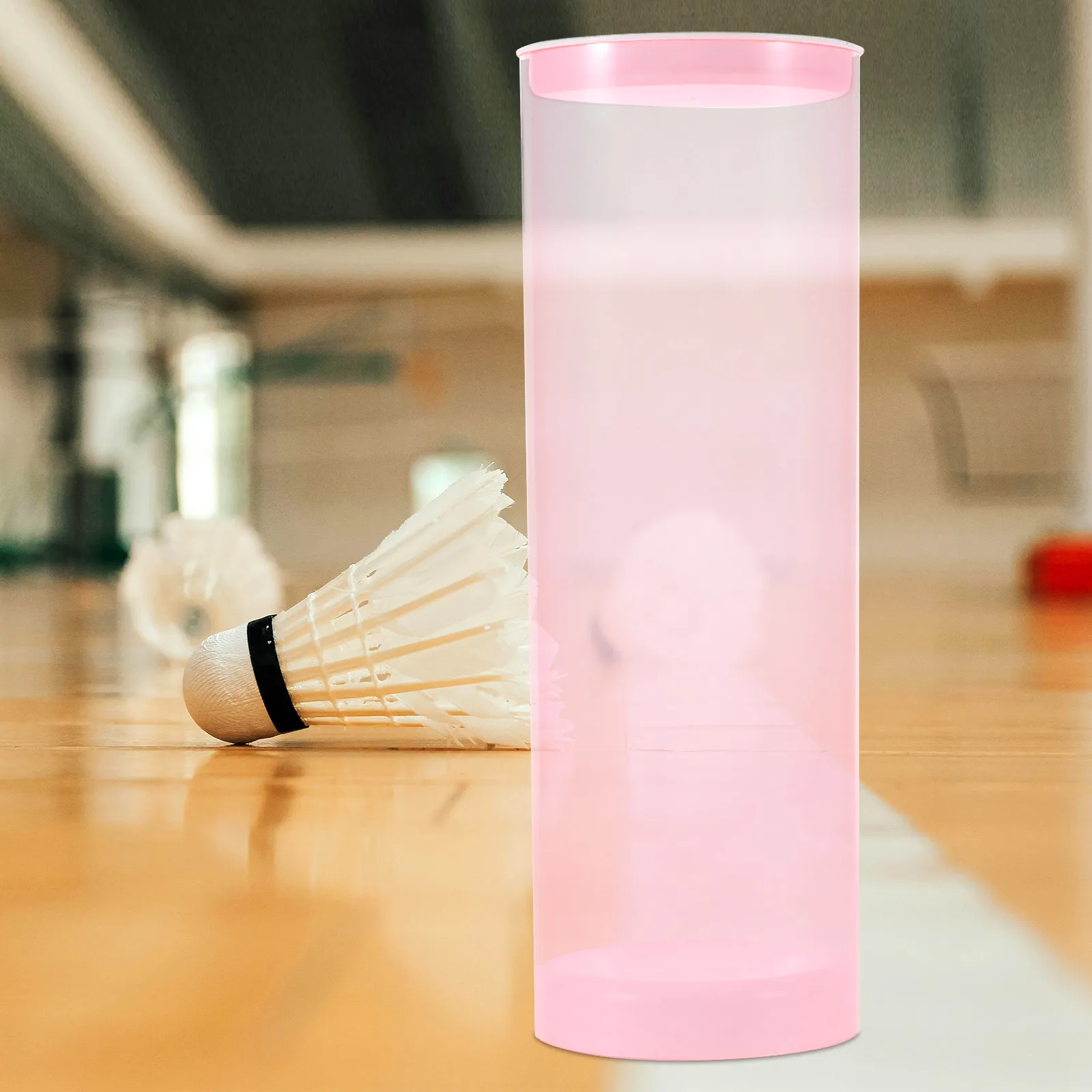 

Badminton Shuttlecock Storage Tube Transparent Design Lid for Outdoor Indoor Travel Large Capacity Portable Ball