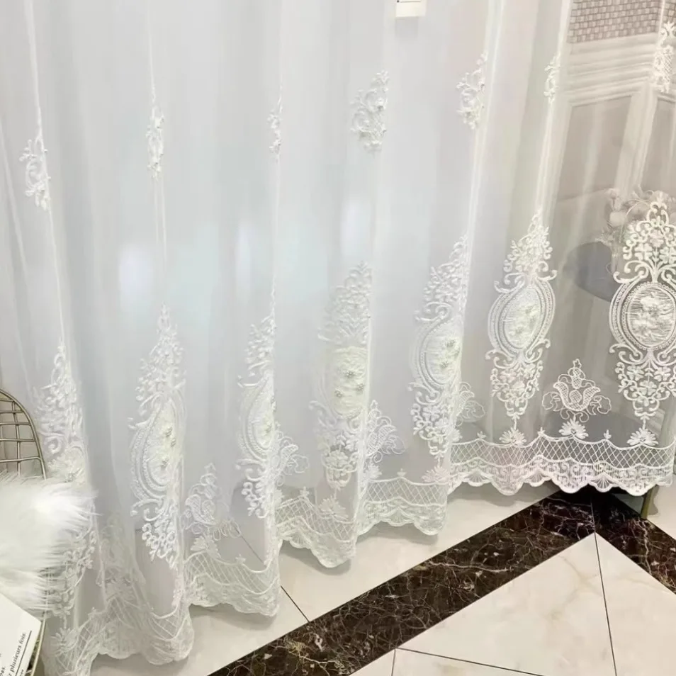 (106) Customized New 2024 Curtains Gauze Curtains Bedroom Living Room Balcony Lace Curtains