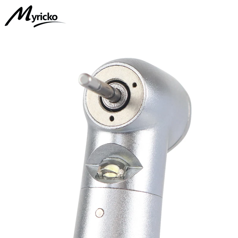 Myricko  Dental  LED Handpiece Integrate E-generator High Speed Ceramic Bearing Standard Head Push Button 3 Water Spray Turbine