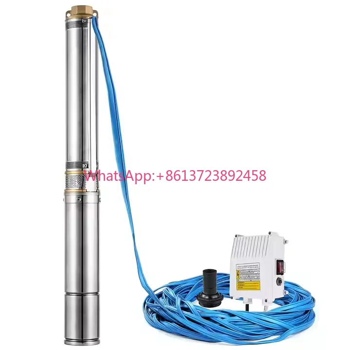 4SDM8-5 Single-Phase 0.75HP High-Pressure Submersible Water Pump for Agriculture Irrigation & Deep Well Borehole Pump