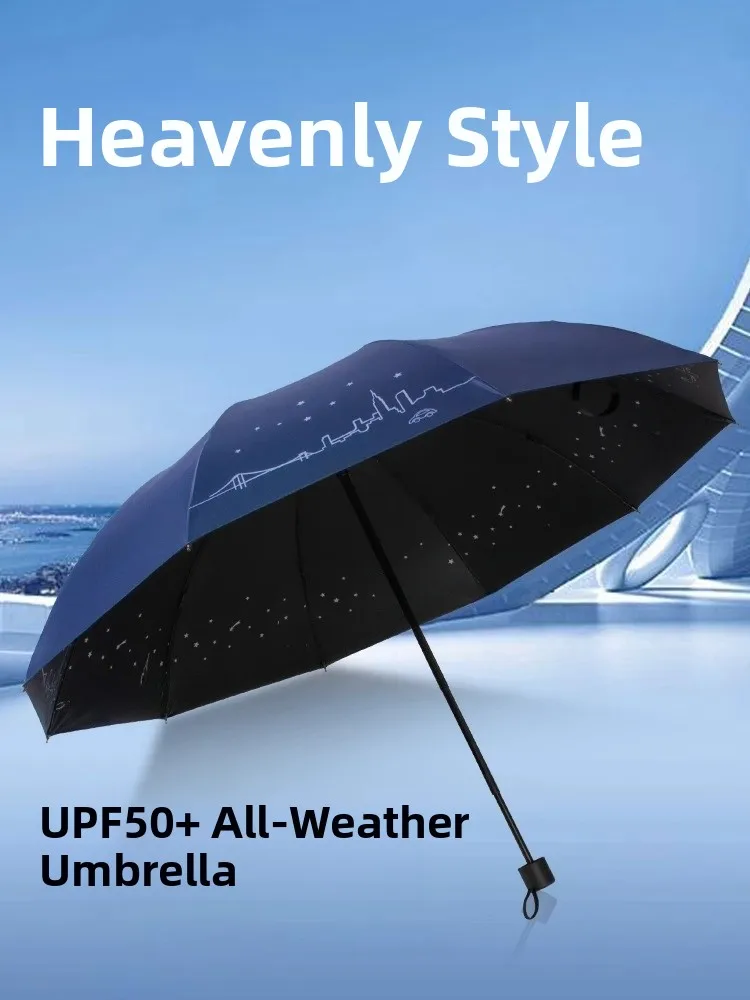 

Прочный двухслойный зонт-парасоль с обратным сложением, большой, для двоих, всепогодный, с защитой от солнца, для ежедневного домашнего использования