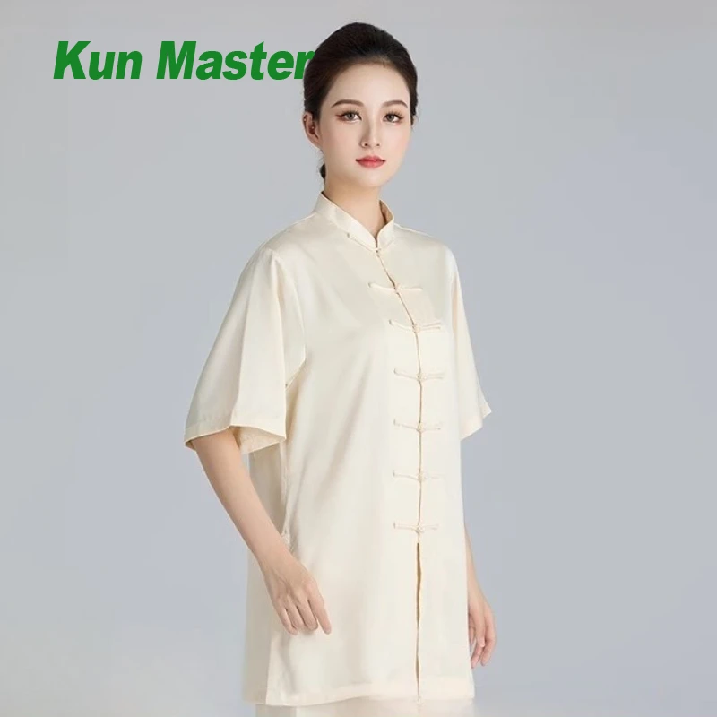 

Tai Chi Suit Kung Fu Uniform for Men Women Chinese Martial Arts Clothing Lustrous Sheen Fluid Drape Loose Fit Performance Wear