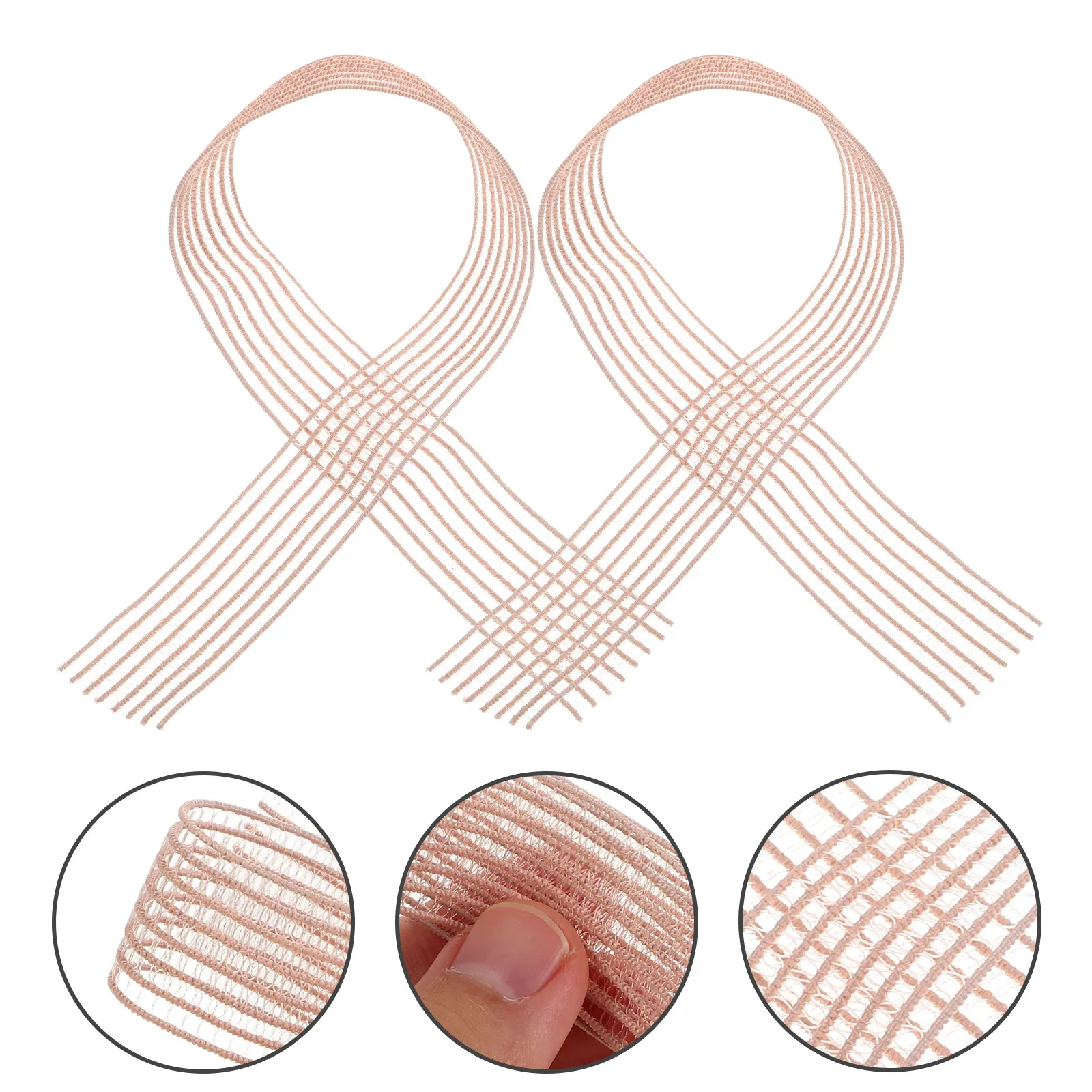

2Pcs Flat Shoe Stretch Ribbon Invisible Ballet Shoe Straps Reinforced Elastic Band for Pointes Shoes Longlasting Comfort Dance