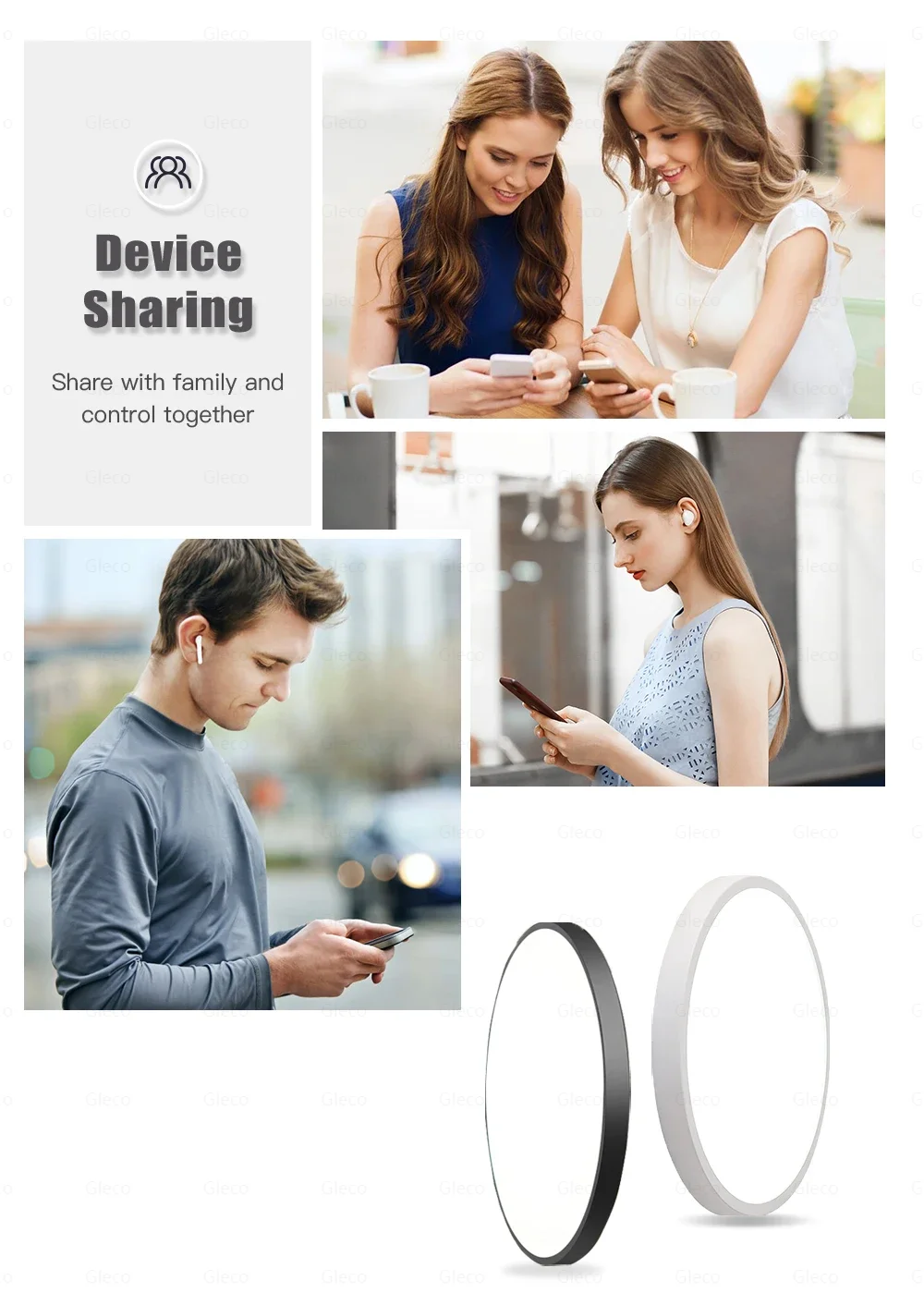 Tuya Wifi/Zigbee Decke Licht RGBCW Led-deckenleuchte Wohnzimmer Dekoration Smart Lampe Für Smart Leben APP Alexa Google hause – Detail 10