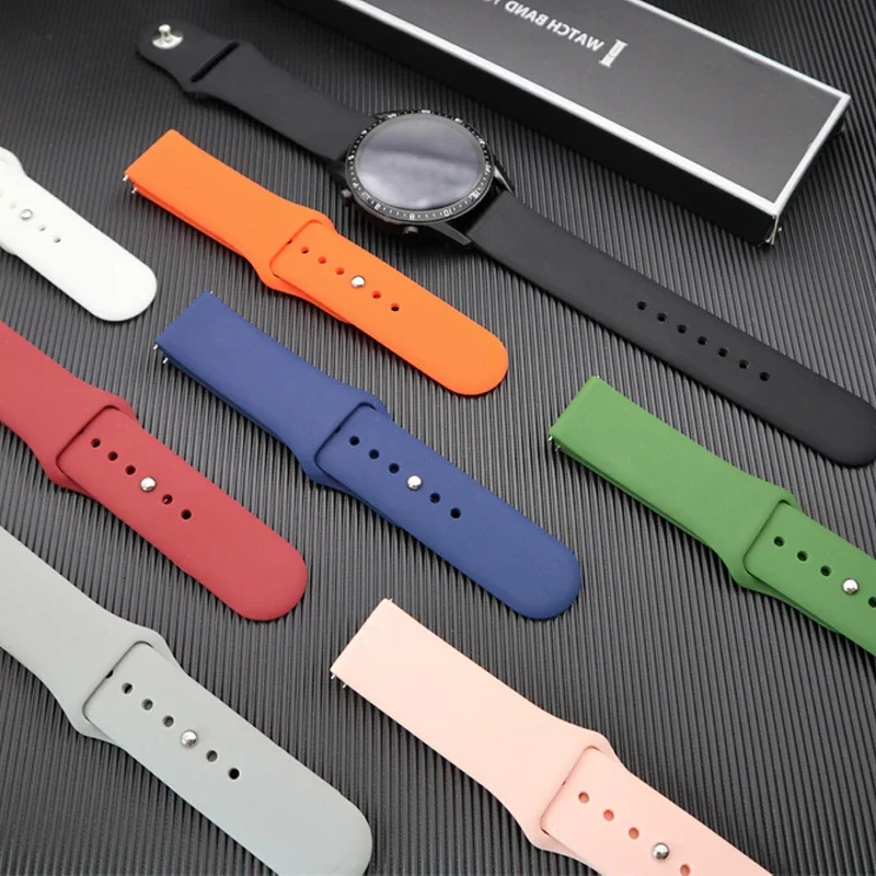 Pulseira siliicone para amazfit balance 2 smartwatch 20mm 22mm banda esportiva para amazfit bip 6 5/bip u 3 3pro/gts/gtr 2 3 4 42mm 47mm