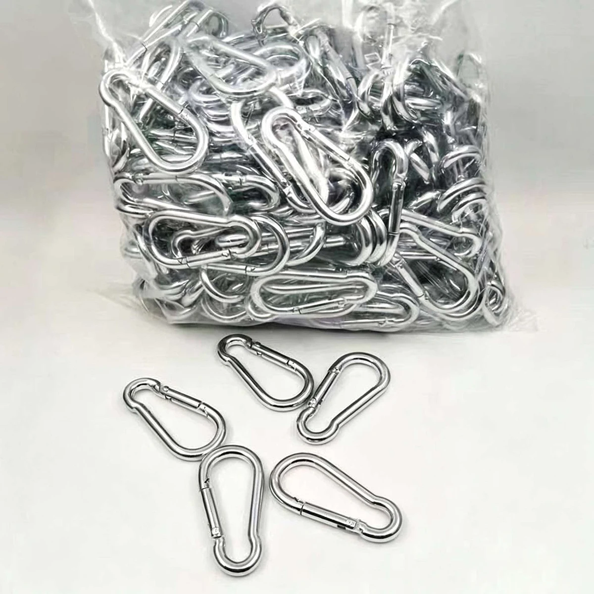 316 Stainless Steel Spring Snap Hook For Key Ring Buckle Outdoor Heavy Duty Safety Mountaineering Buckle Chain Buckle Pet Rop