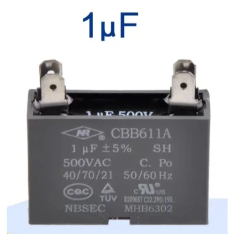 New Air Conditioning Fan Outdoor Unit Capacitor 1UF2UF3UF4UF5UF7UF8UF10UF