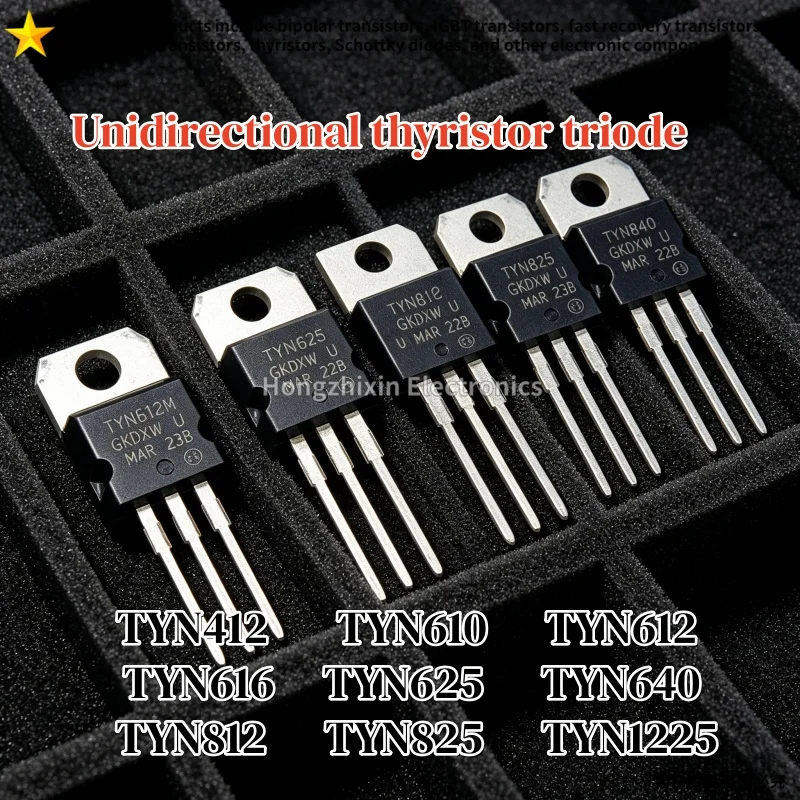 10PCS 100% Quality TYN412 TYN610 TYN612 TYN616 CTYN640 TYN812 TYN825 TYN1225 TO-220 Controllable Silicon