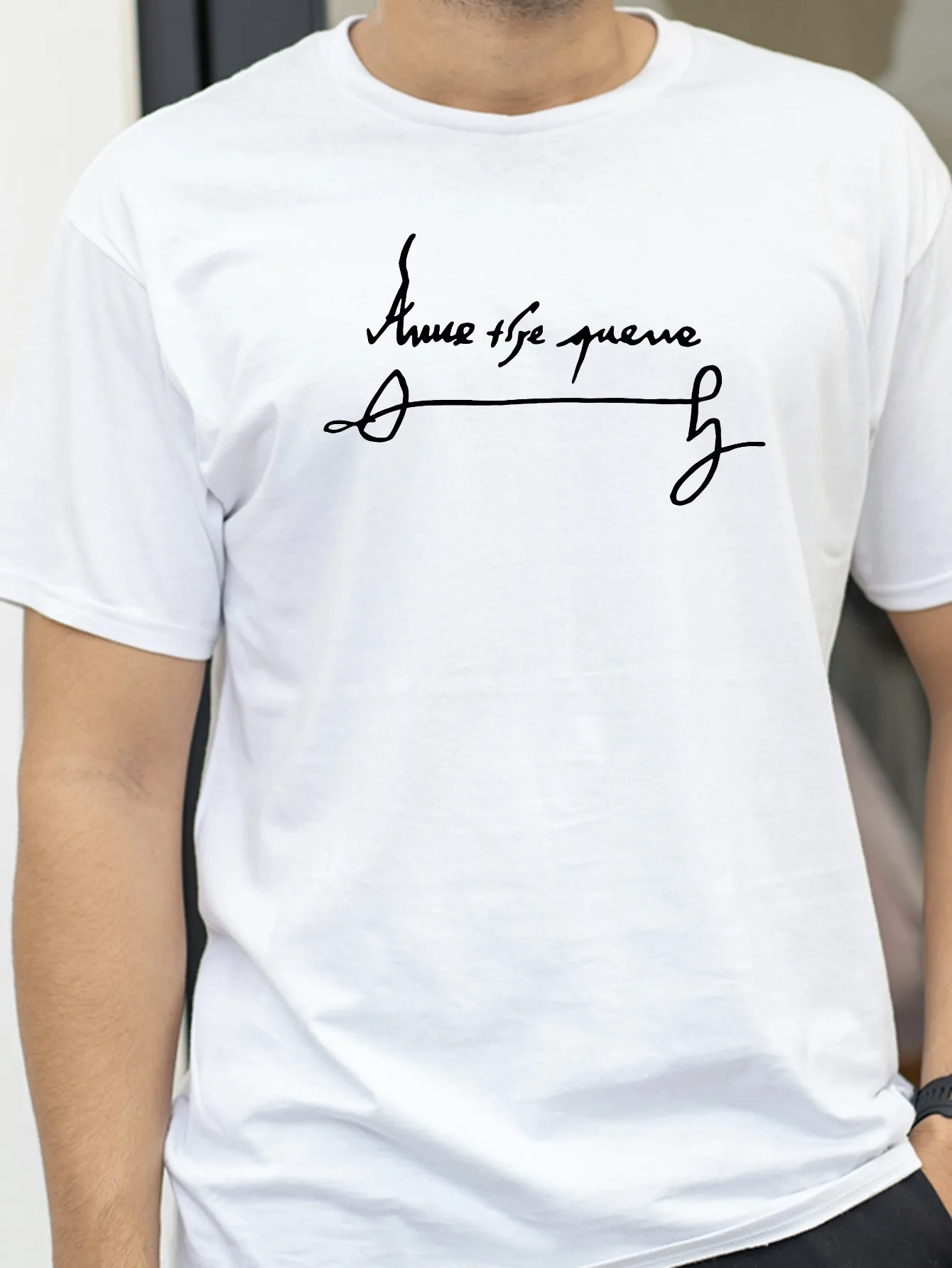 Anne Boleyn Signature The Queen Tudors Graphic T-Shirt Unisex Casual Fashion 2026 Summer Tee