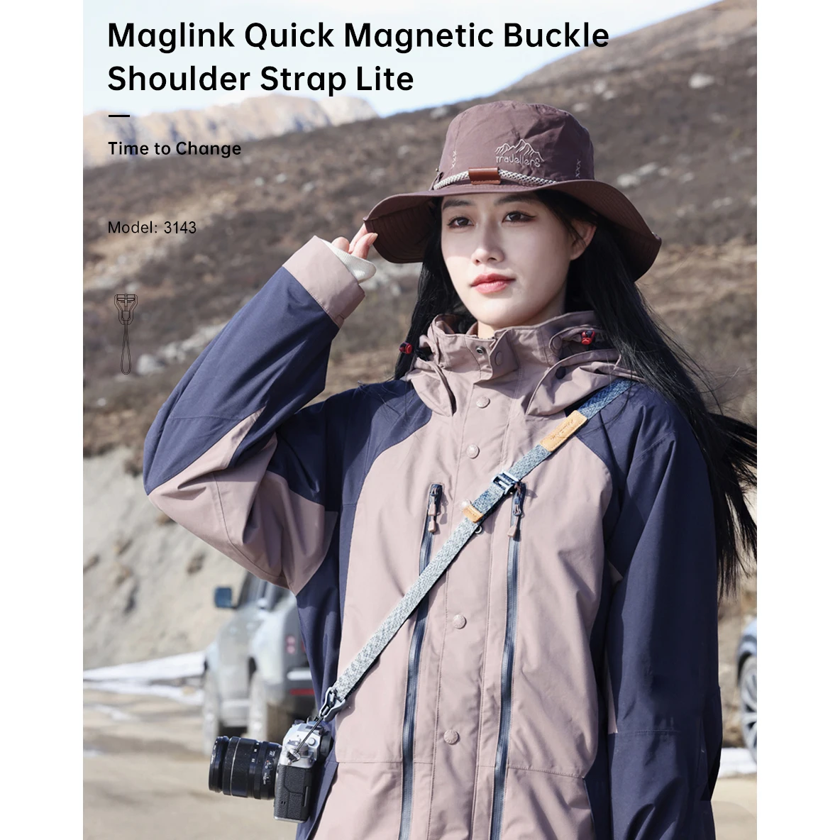 FALCAM Maglink Quick Magnetic Buckle Shoulder Strap Lite Quick Release System Anti-mistouch Scratch-Resistant for Camera