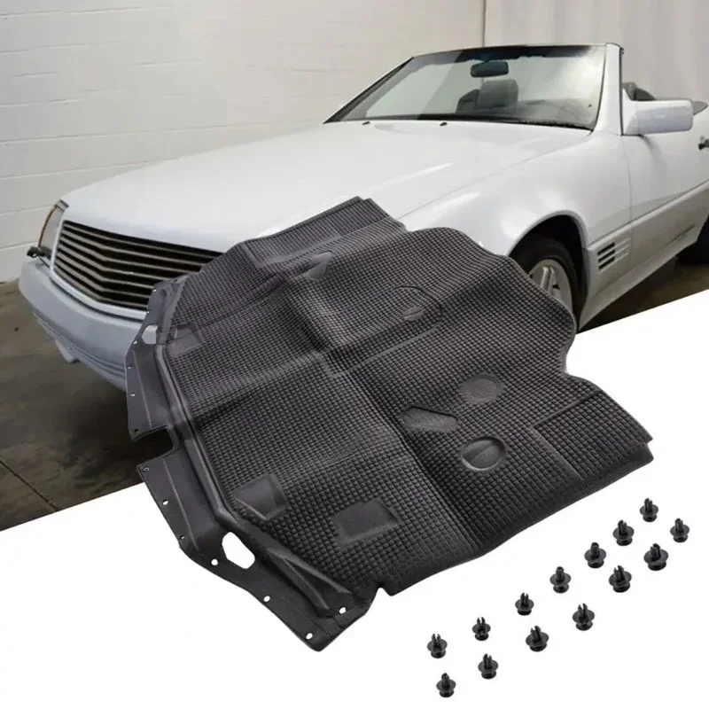 Car Hood Insulation Pad Heat Protections Mat 1296802025 for R129 SL320 SL500 SL600 300SL 500SL Heat Liner Auto Accessory