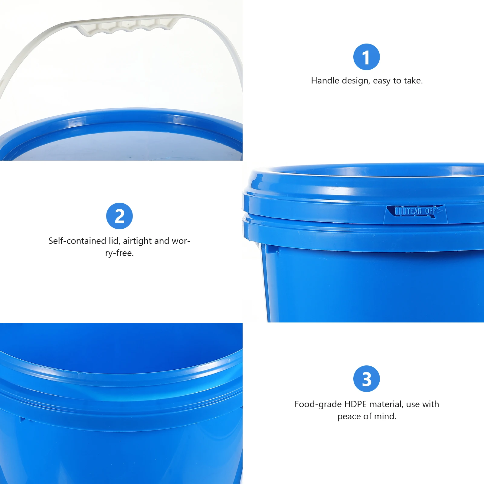 

Painting Bucket Pigment Container 10 Liter High Strength Airtight Lid Practical Paint Storage Bucket Paint Buckets for Painting