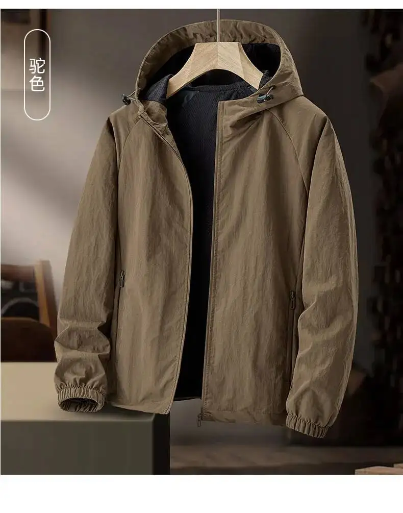 

Loose Uv Jacket Spring Summer Camping Fashion Men's Sunscreen Clothing Outdoor Mens Ice Silk Fishing Thin Section Skin Coat
