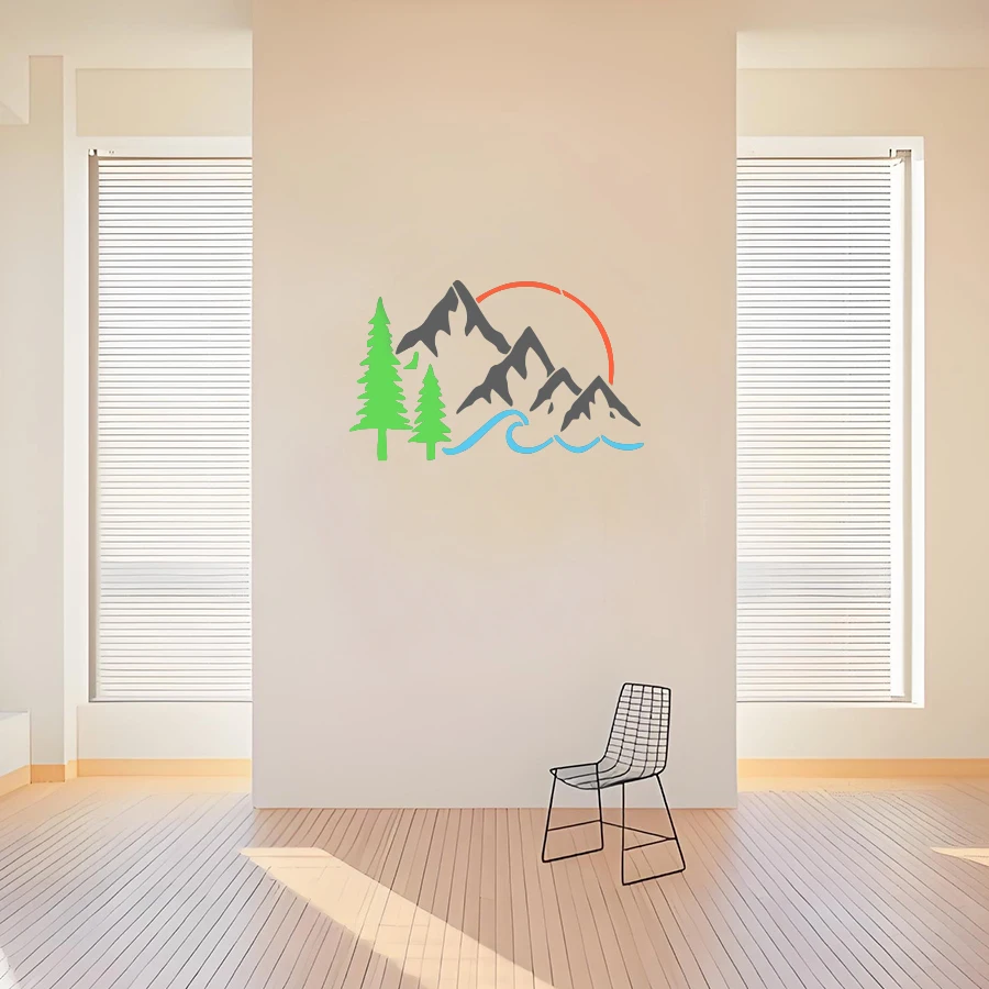 12 قطعة A4 8.2 × 11.7 بوصة الغابات الجبلية الغزلان Stencil مجموعة قوالب اللوحة القابلة لإعادة الاستخدام DIY بها بنفسك جدار الخشب النسيج حمل حقيبة ورقة رحلة