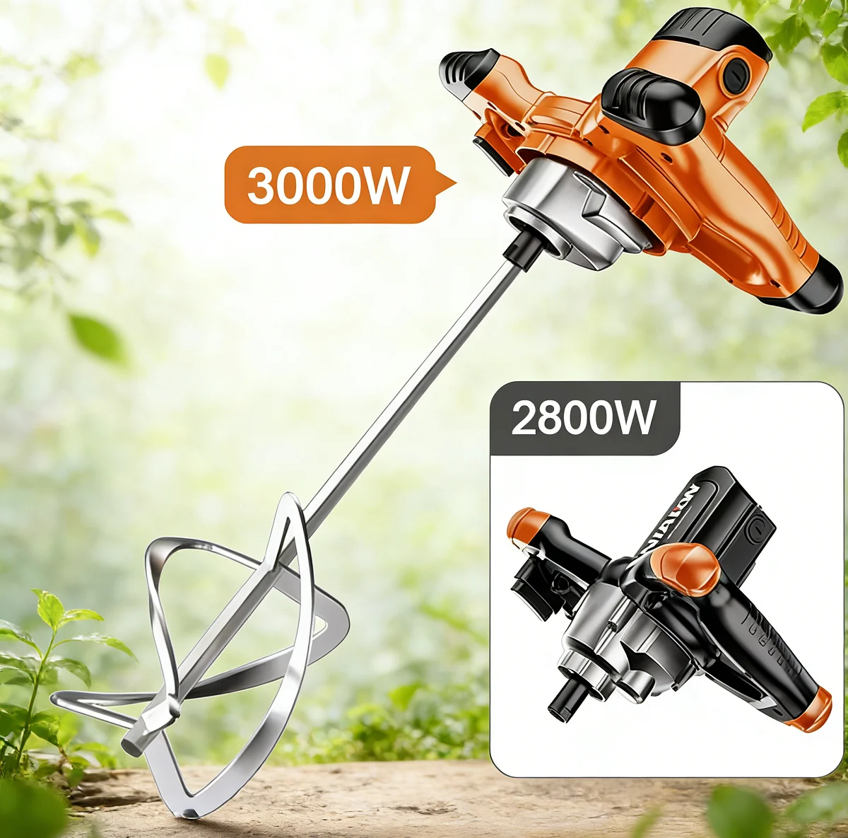 

Electric Mixing Machine 6 Gear Speed Adjustable Handheld Mixer Industrial Grade Paint Cement Coating Food Graying Machine