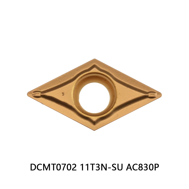 

Original DCMT11T304 DCMT11T304N-SU DCMT11T308 DCMT070208N-SU DCMT11T302N-SU AC830P Carbide Inserts Lathe Cutter Turning Tools