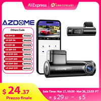 AZDOME M330 Dash Cam WiFi FHD 1080P Front Dash Camera for Cars Voice Control Car Camera WDR Night Vision 24 Hours Parking Mode