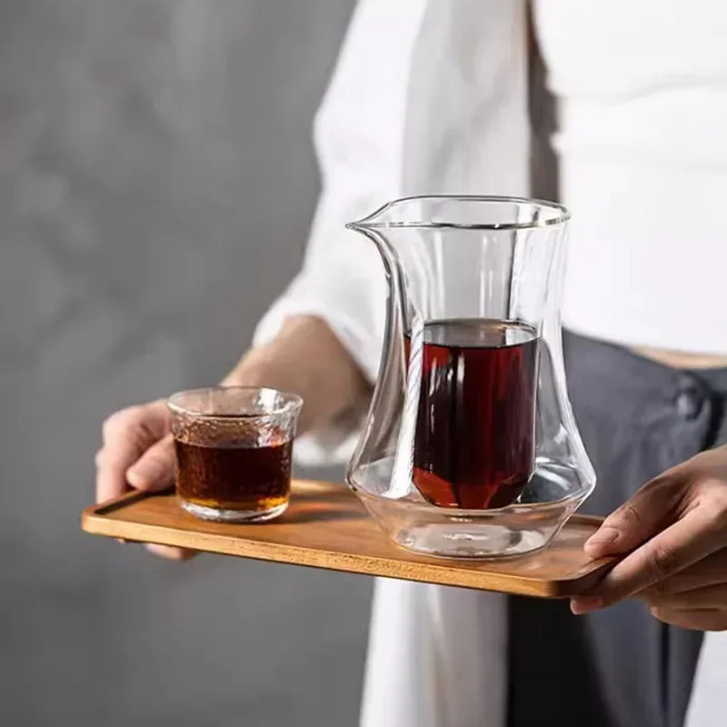 2025 New 300ml Hanging Ear Coffee Sharing Pot Transparent Double-layer Glass Hand Brewed Coffee Pot Household Coffee Tasting Cup