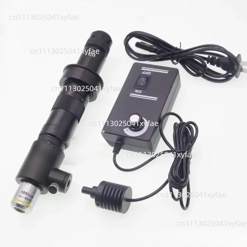 M26 RMS Lens Adapter Half Reflection Half Transmission Coaxial Point Light LED Industrial Video Microscope C-Mount Accessories