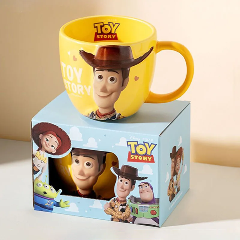 Mug en céramique gaufré Alien de Toy Story Disney, 470 ml, tasse à café officielle sous licence, boîte cadeau, compatible micro-ondes, cadeau pour enfants et famille, mignon