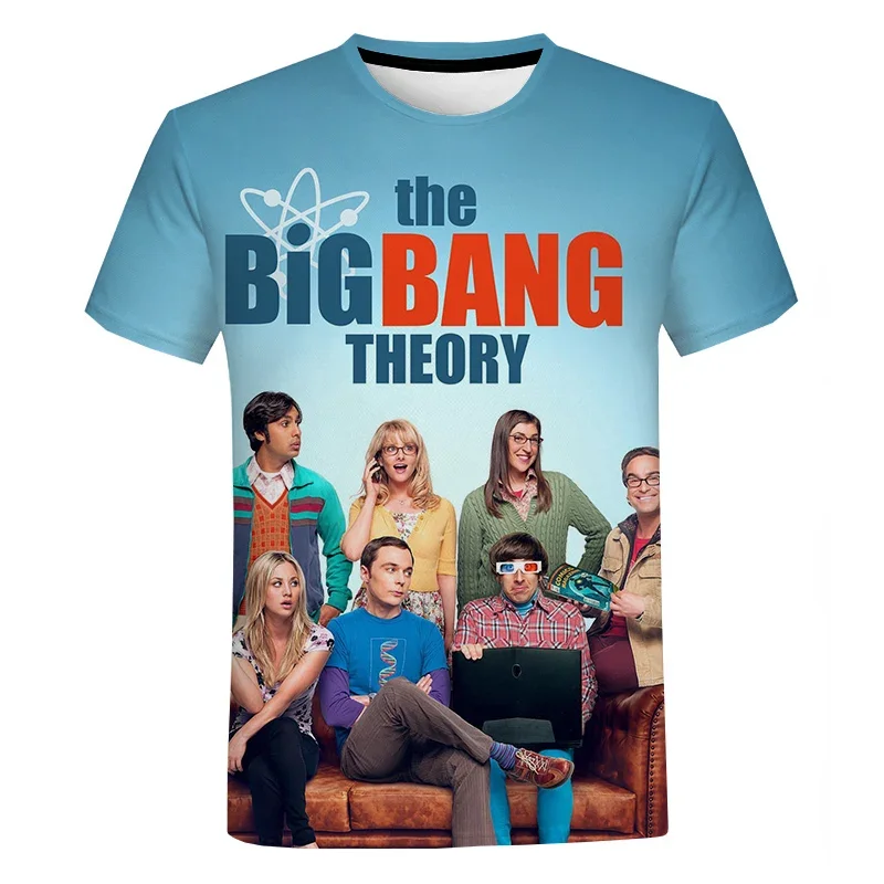 The Big Bang Theory 3D Printed T-shirt Men/women Fashion Casual Funny Harajuku Style Streetwear Oversized Tops Cool T Shirt