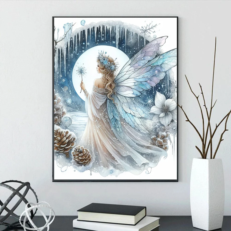 2024 New 5D DIY Elf fairy Diamond Painting Kit Diamond Embroidery Color Painting Handmade DIY Mosaic Art Home Decor