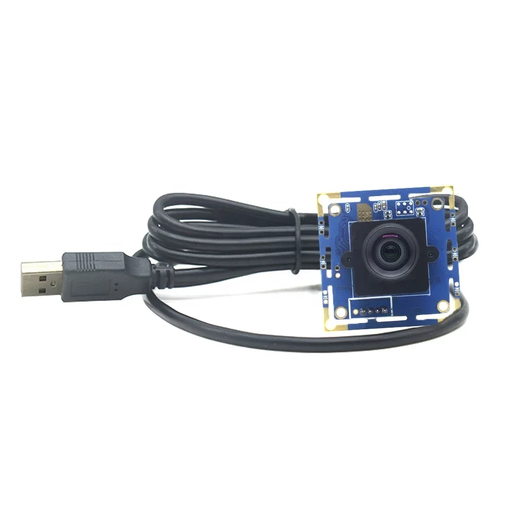 New Low price IMX377 Sensor 4k HD CMOS 12MP USB camera module Fisheye M12 Lens UVC file shooting Driver-free module