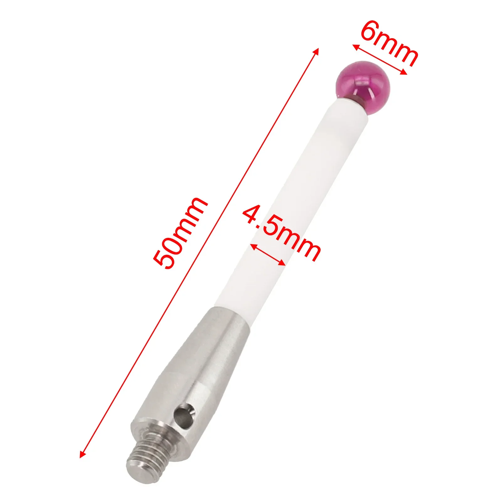 Brand New Precision Engineering Ball Tips Stylus Threaded Handle Ø4.5mm Rod Ø6mm Ball Diameter High Quality Material