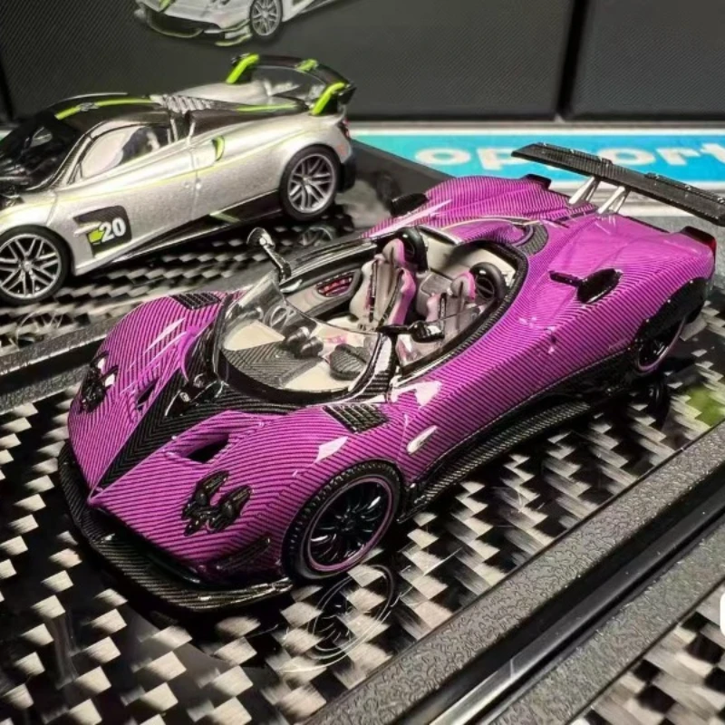 LCD 1/64 Pagani Huayra Roadster BC Legierung Kraftfahrzeug Diecast Modelle Auto Spielzeug Sammlung Jungen Weihnachtsgeschenke
