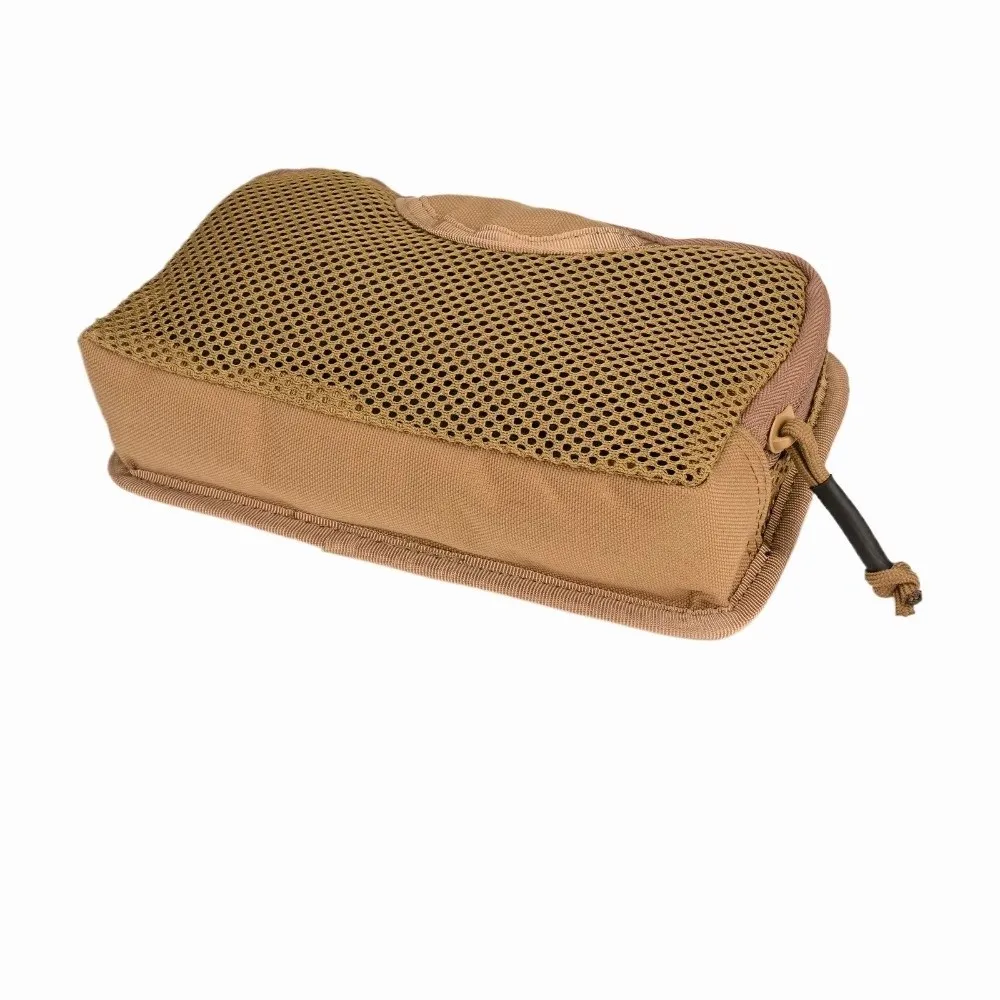 Nylon Internal Mesh Pocket Breathable Lightweight Modular Insert Pouch Hook Loop Fastener EDC Tool Admin Pack Bag