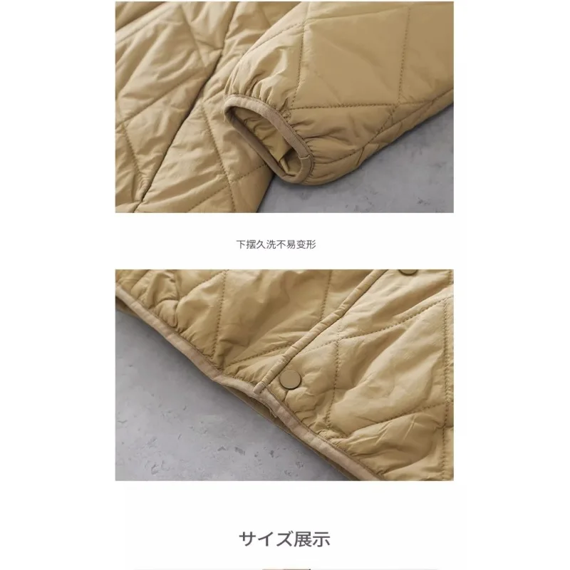 سترة قطنية منقوشة من الماس من Maillard للرجال سترة قطنية خفيفة للشتاء سميكة ودافئة للرجال #6