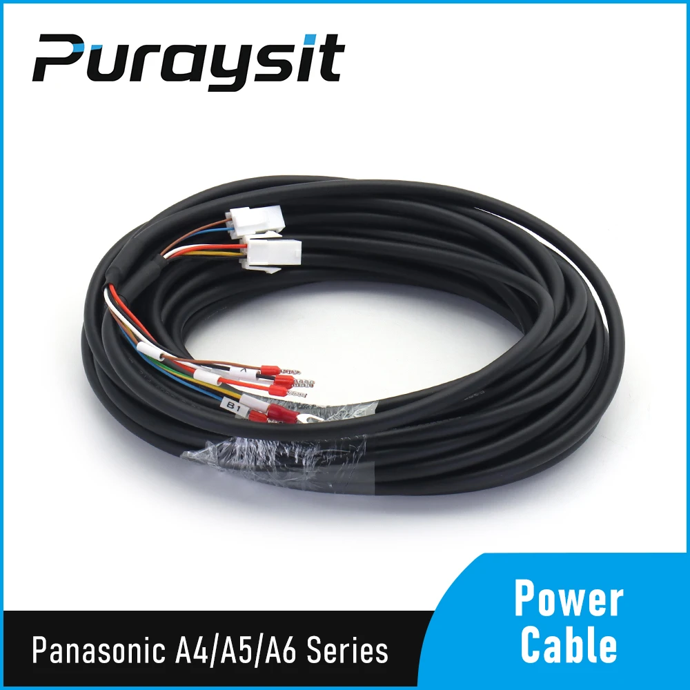 Puraysit Servo Motor Power Cable A4 A5 A6 MFMCA0050EED MFMCA0030EED MFMCA0100EED for Panasonic