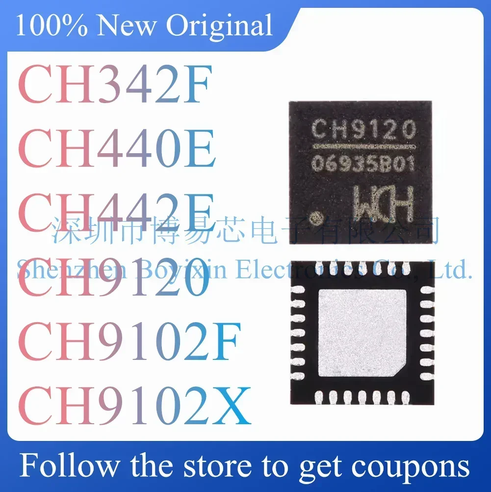 

NEW CH440E CH442E CH342F CH9102F CH9102X CH9120 Original Product