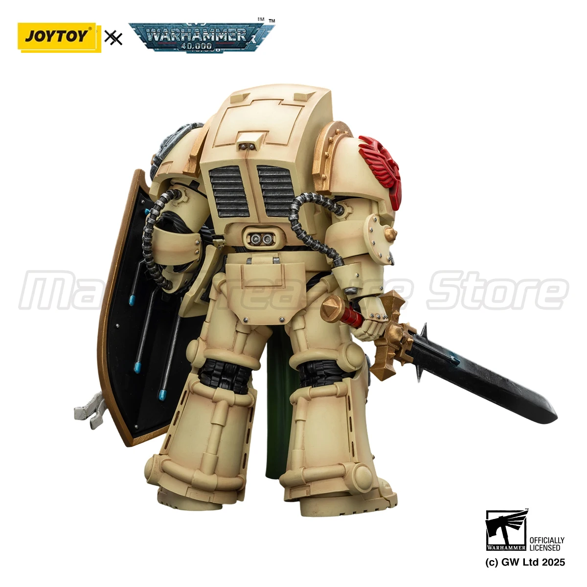 

【MT】Доставка в течение 24 часов JOYTOY Warhammer 40K Dark Angels Deathwing Knight 3 с мечом Power Sword и щитом Storm Shield, аниме-фигурки 1/18