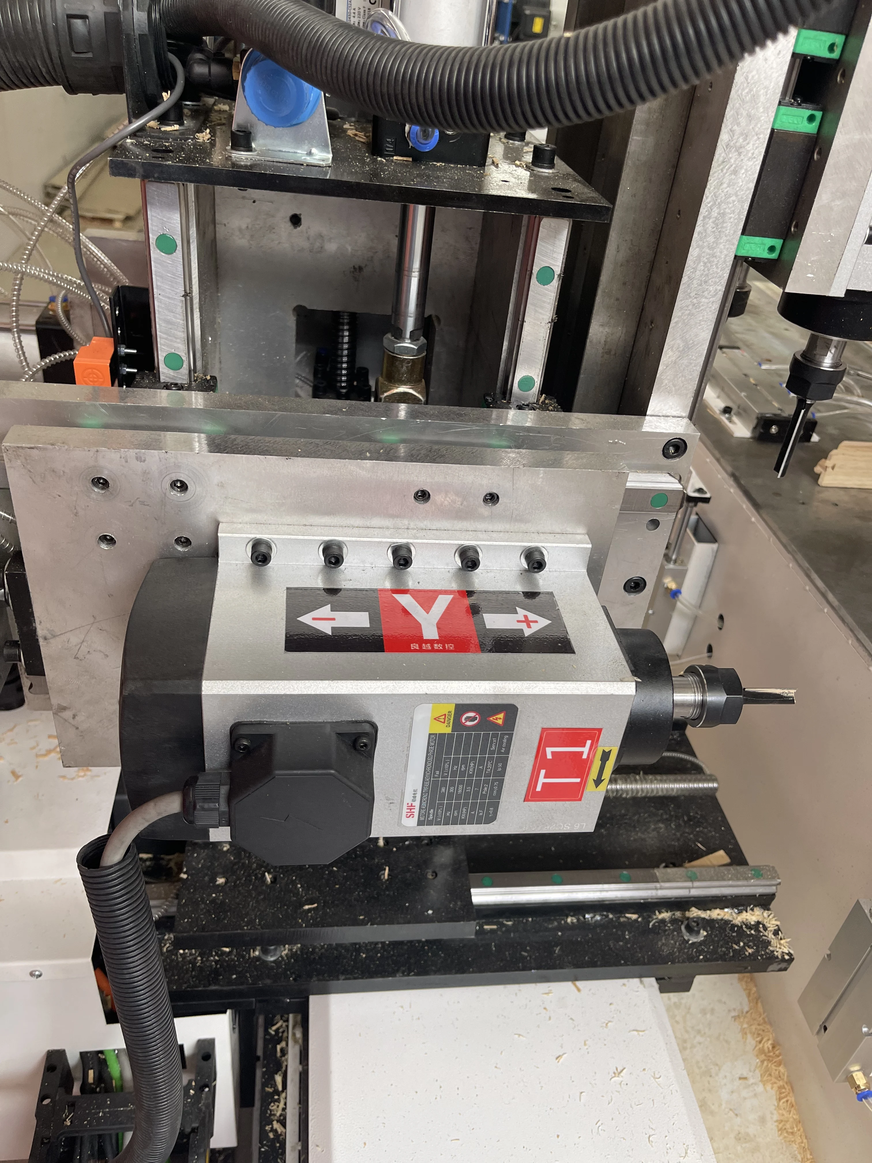 آلة لسان الخشب الأوتوماتيكية باستخدام الحاسب الآلي آلة نقر ولسان مع محرك نقر الخشب وآلة لسان #6