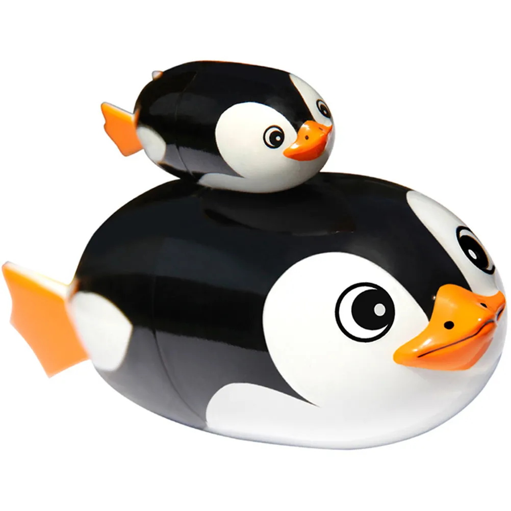 2-個電動ペンギンダイビング水遊びセット赤ちゃんの入浴浴槽用クリエイティブインフレータブルプールアクセサリーダイビングおもちゃ