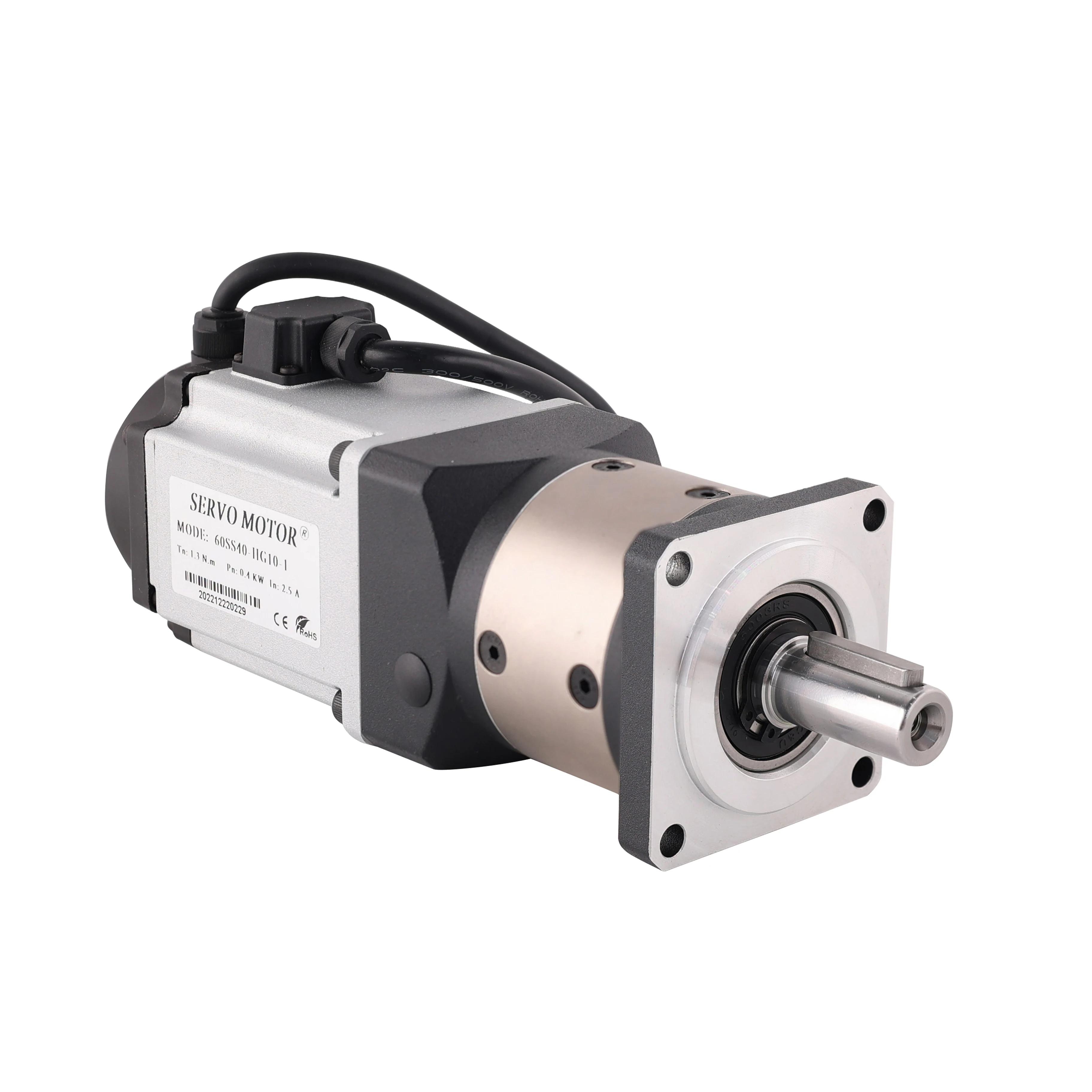 HanBuild ac servo motor High precision planetary reducer 0.4kw 1.3N.m 60SS40-HG10-1 ASD240 drive gearbox 400W Servo Motor drive