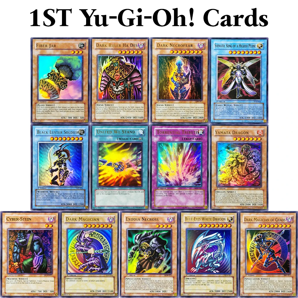 

Yu-Gi-Oh! 1st Edition Rare Game cards Cyber-Stein Dark Magician Of Chaos Black Luster Soldier Dark Magician Dark Ruler Ha Des