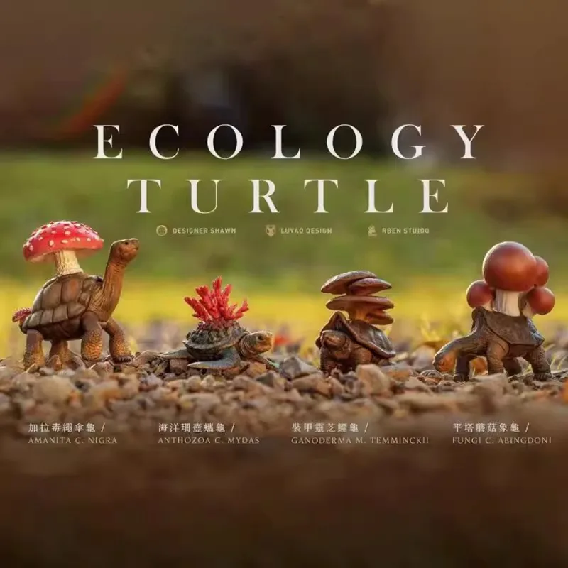 

Original Gashapon Figure Cute Kawaii Animal Ecology Turtle Snapping Turtles Models Anime Figurine Gacha Capsule Toys Gift