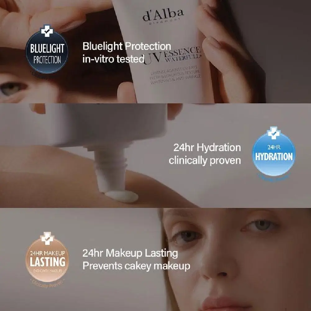 50 مللي دالبا واقي من الشمس الأبيض الكمأة SPF50 + لجميع أنواع البشرة والوجه والجسم ترطيب الأشعة فوق البنفسجية حماية غير دهني يمنع دباغة تقشير #4